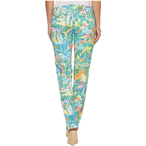 Lilly Pulitzer Callahan Chino Pant- Sea Salt and Sun - Picture 2 of 11